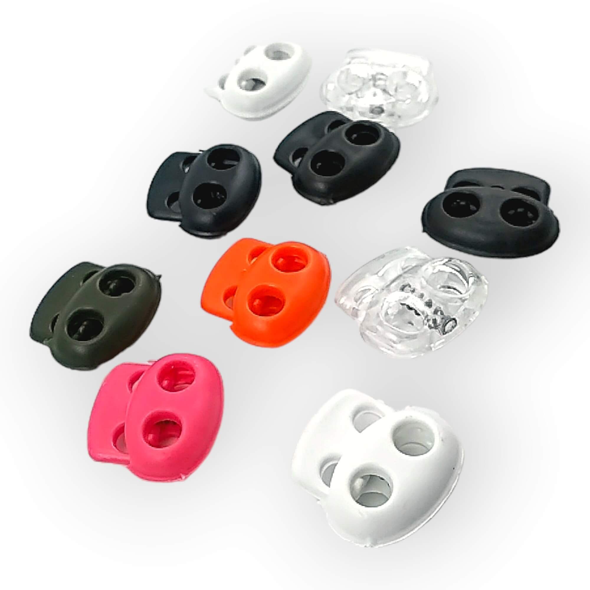 colored plastic stoper for chlder outdoor clothes